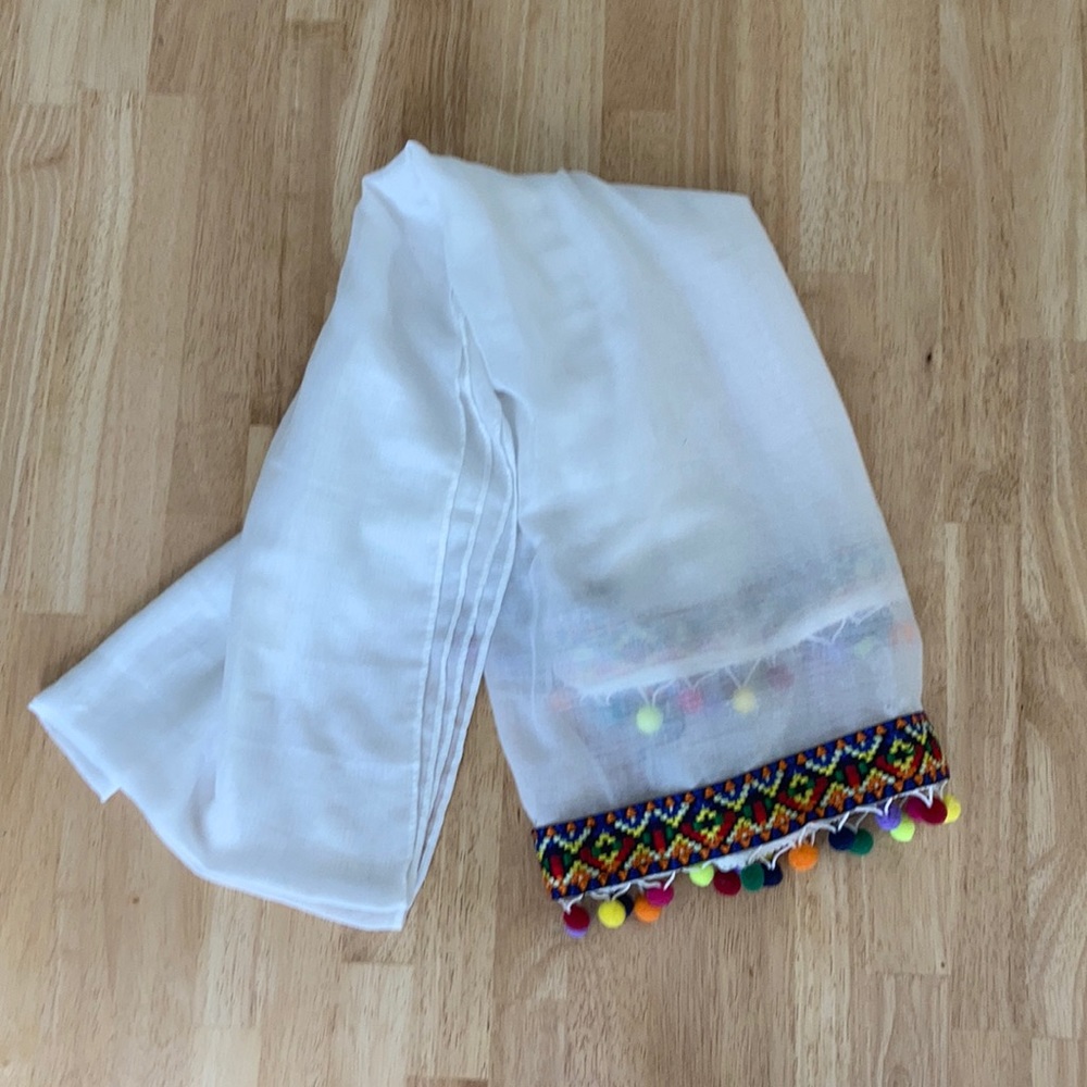 Tassel scarf or sarong from Mexico